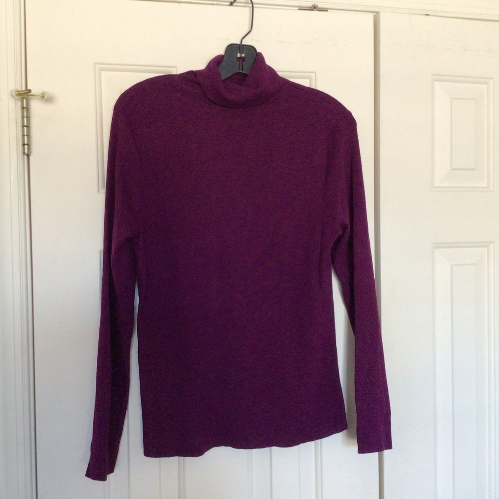 Chico’s Turtleneck Sweater in purple/ plum color .Size 1 by  Chico’s ( 10/12)